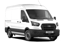 Car Hire Newport - White Ford Transit SWB - Van hire Newport